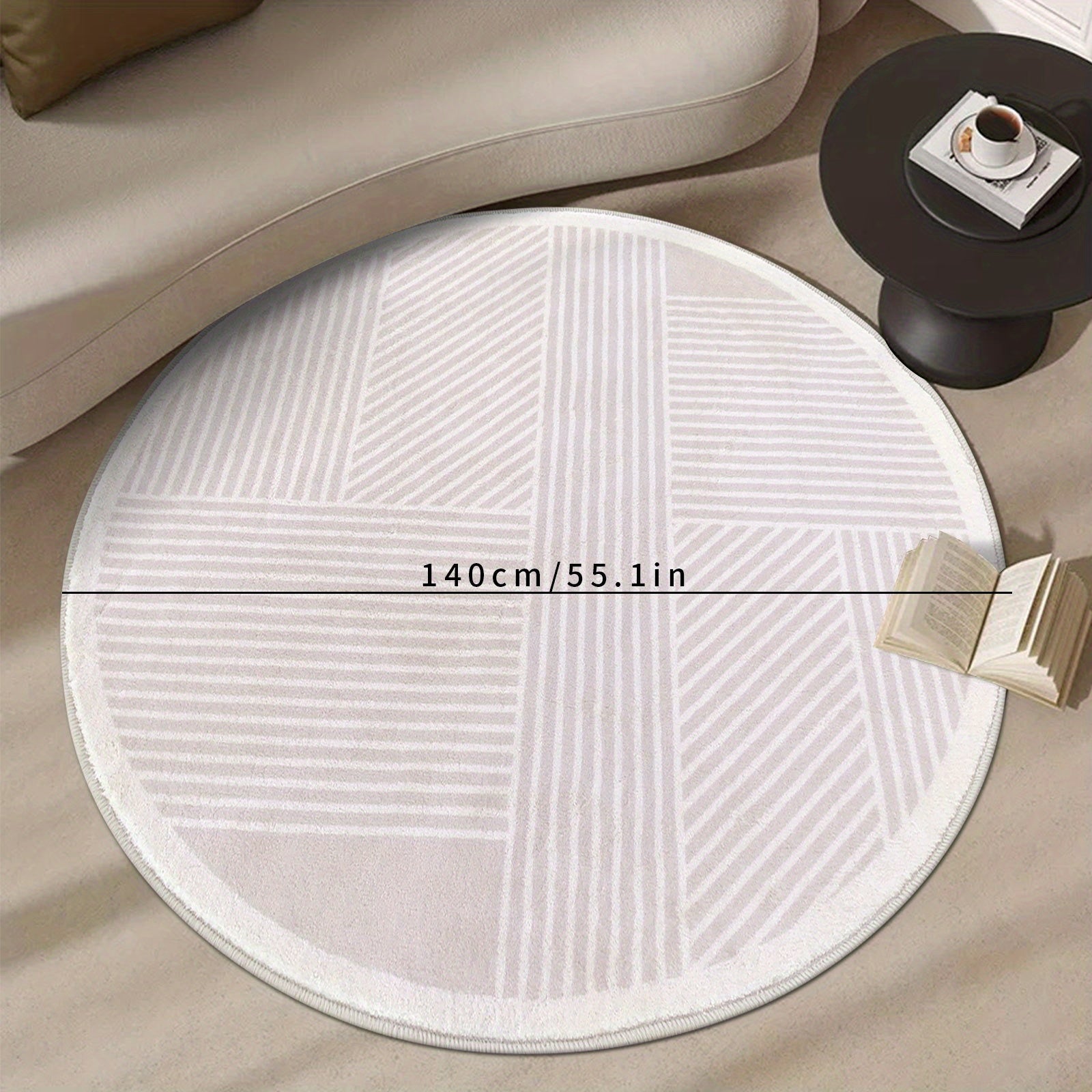 Non Slip Round Floor Carpet Mat for Home Decor