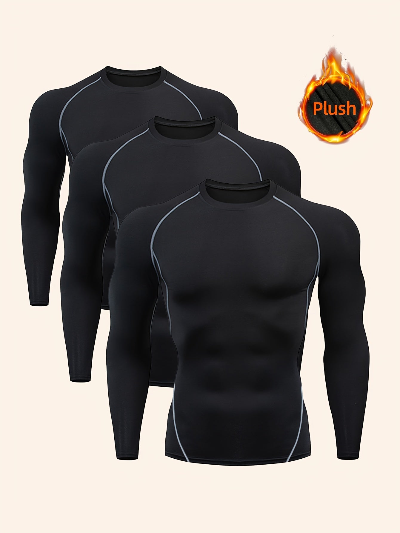 Men's Quick Drying Sweatshirt for Outdoor Gym Running - Long Sleeved Warm Top