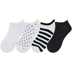 6 Pairs Women's Casual Low Cut Ankle Socks Stockings