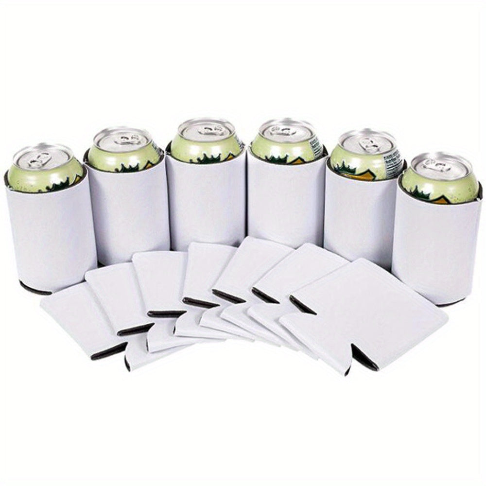12pcs Neoprene Can Sleeves Beer Can Cooler Insulated Drink Cooler Holders