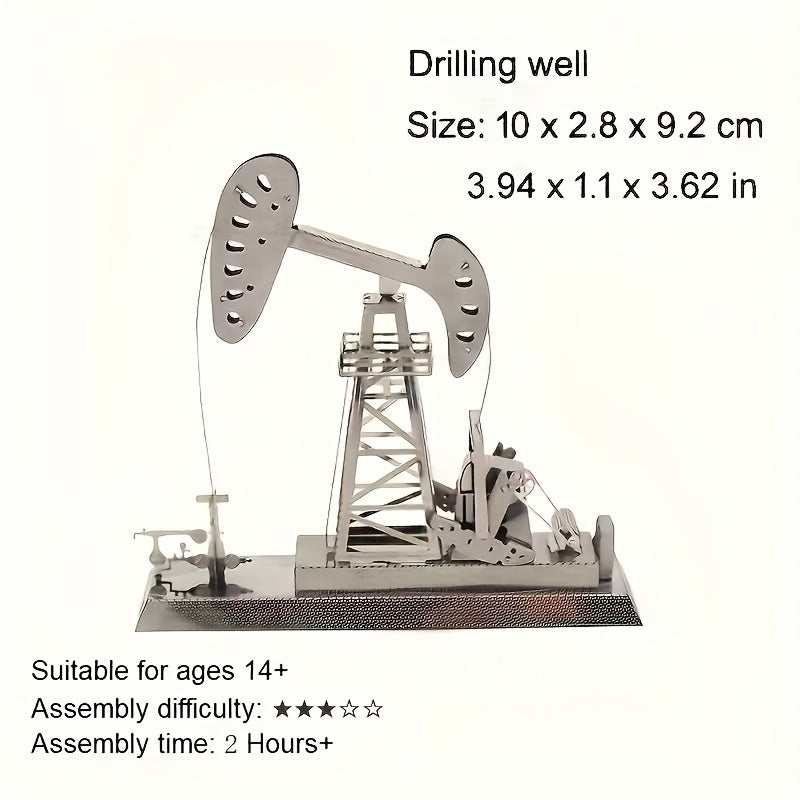 3D Drilling Rig Model DIY Construction Toy