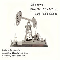 3D Drilling Rig Model DIY Construction Toy