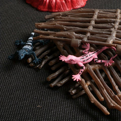 12pcs PVC Mini Lizard Figurine Set for Birthday Decor Party Favors & Halloween