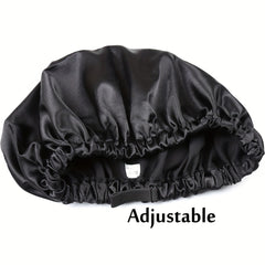 Adjustable Extra Large Satin Bonnet Silk Cap for Men and Women