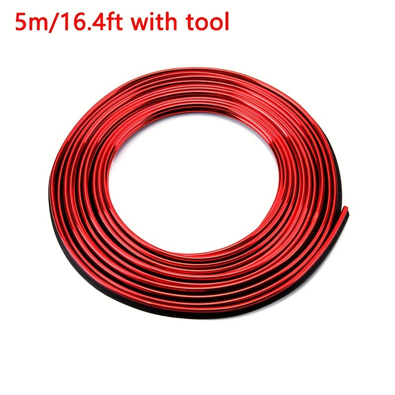Universal PVC Strip Moulding Decoration 16ft 5m for Car Interior Upgrade