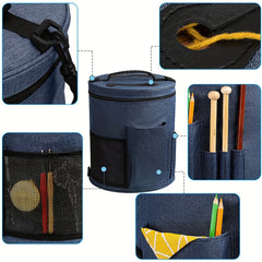 Knitting Bag Yarn Organizer Tote for Needles Crochet