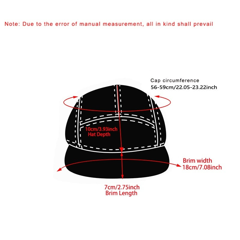 Soft Top Casual Flat Brim Hat
