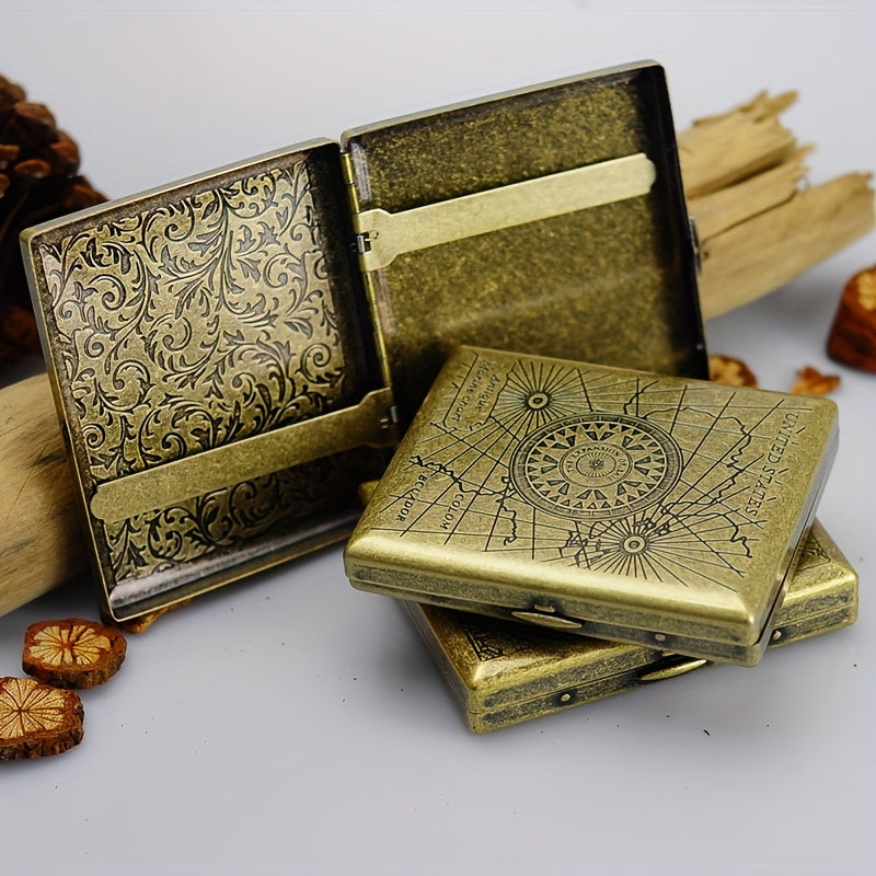 Copper Cigarette Box Case 20 Packs Cigarette Box Holder
