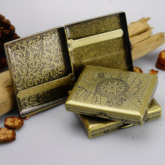 Copper Cigarette Box Case 20 Packs Cigarette Box Holder