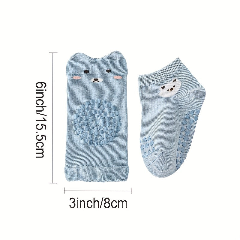 8 Pack Baby Knee Pads & Unisex Protective Socks