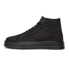 Men's High Top Lace Up Canvas Non Slip Skate Shoes