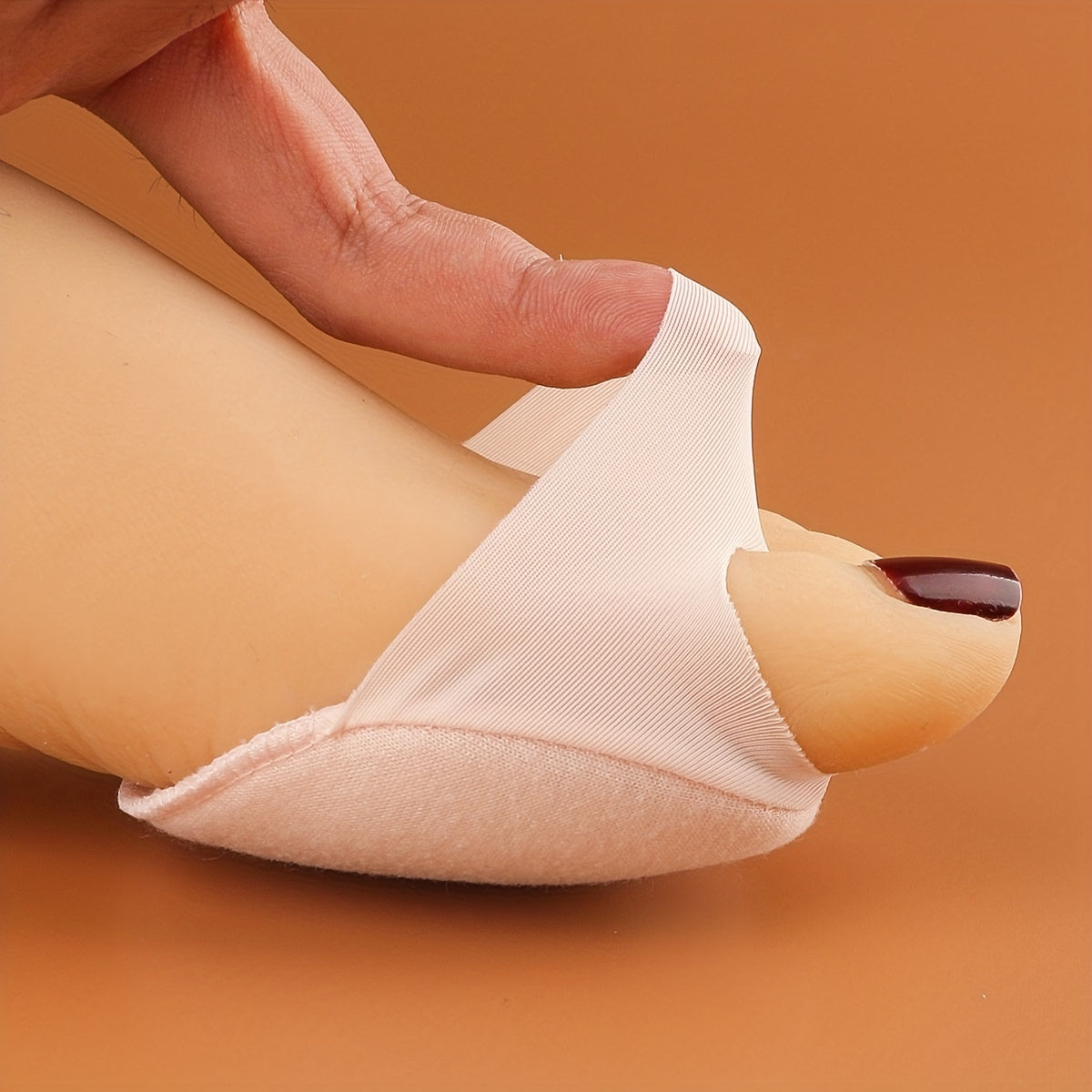1Pair Front Palm Invisible Five Finger Socks Anti Slip Shock Absorption