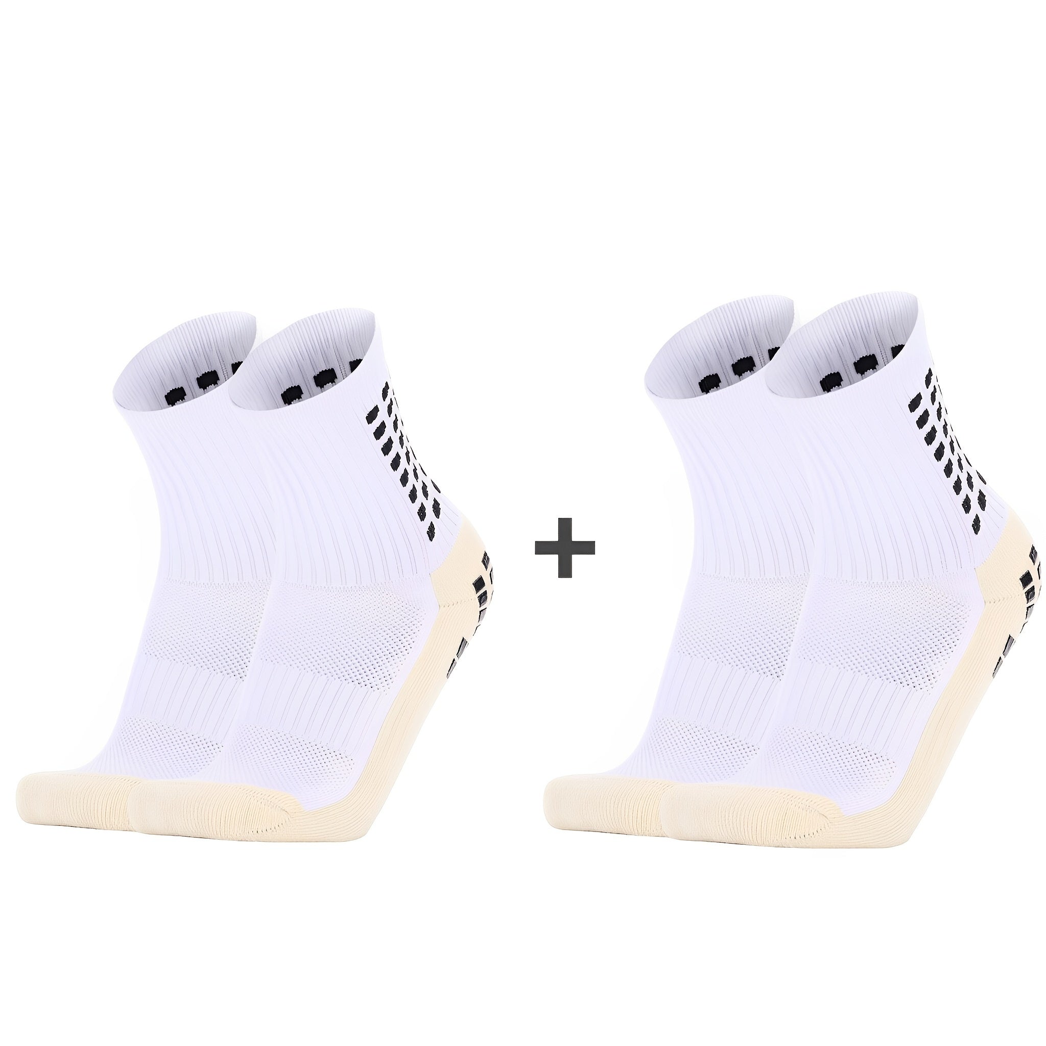 Kids Non Slip Soccer Socks, 2 Pairs