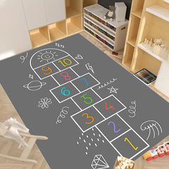 Hop & Count Hopscotch Rug Soft Anti-slip Carpet for Kids