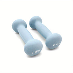 Pair of Solid Iron Dumbbells for Strength Training