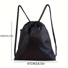 Drawstring Backpack for Outdoor Sports - Basketball and Football Bag