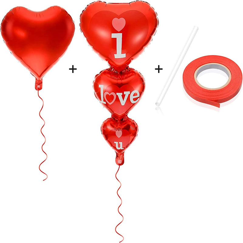 Red Heart Balloon I Love You Helium Decoration & Gift Idea