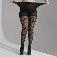 Jacquard High Rise Pantyhose
