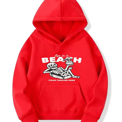 Leisure Skeleton Pattern Smart Hoodie For Girls