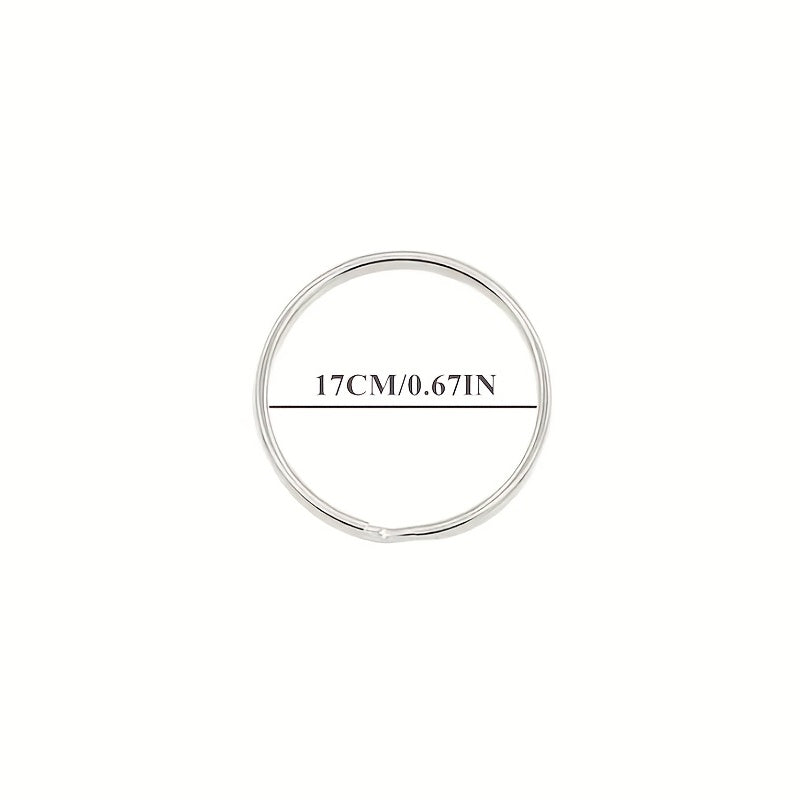 100pcs Silver Plated Metal Keychain Split Rings for Keys