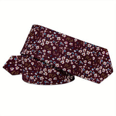 Men's Silk Floral Paisley Necktie Set Wedding