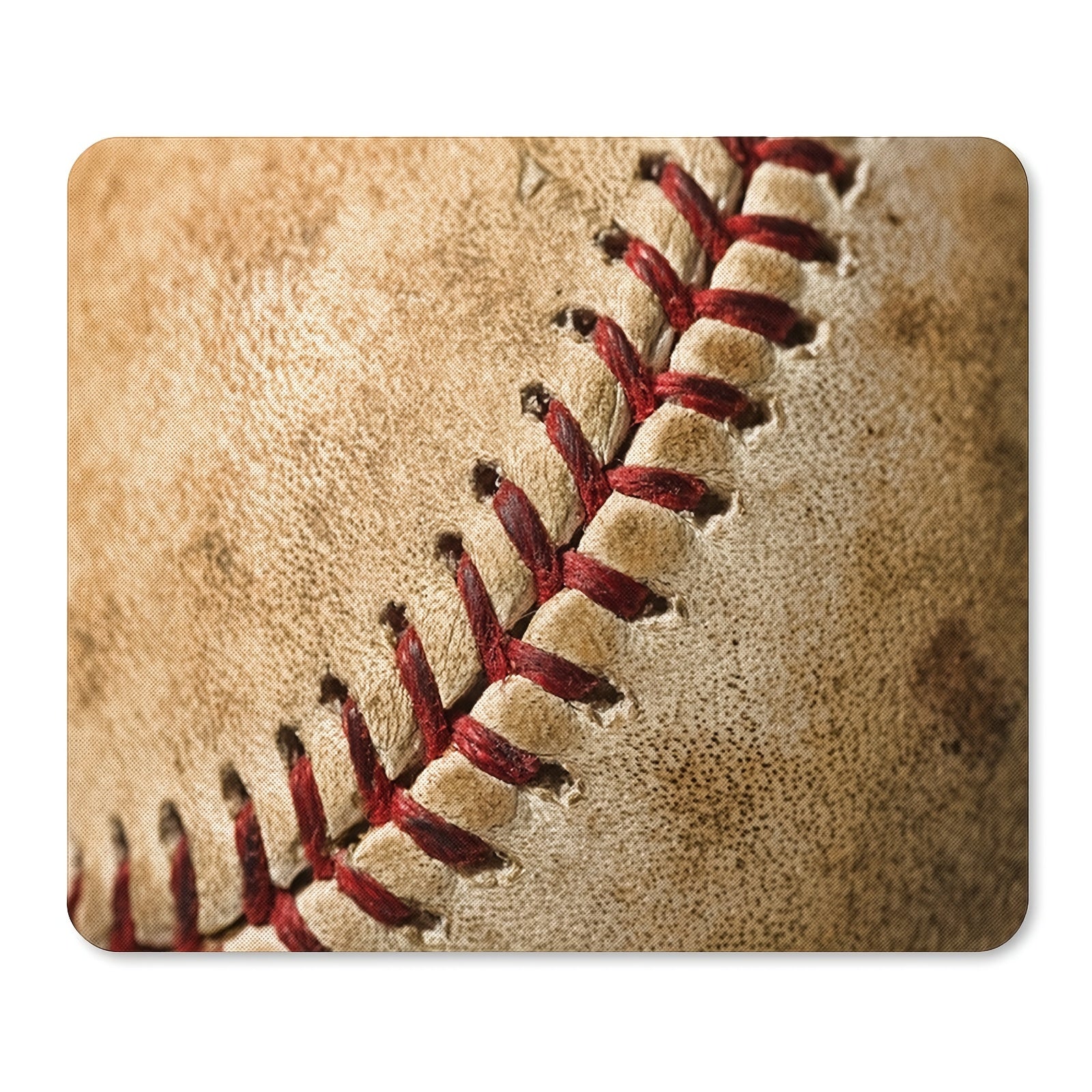 Vintage Baseball Stitches Mouse Pad 24.89 X 2