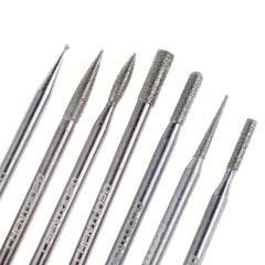 Diamond Grinding Head Set Carving Burr Rotary Bit for Rotary Tool Shank
