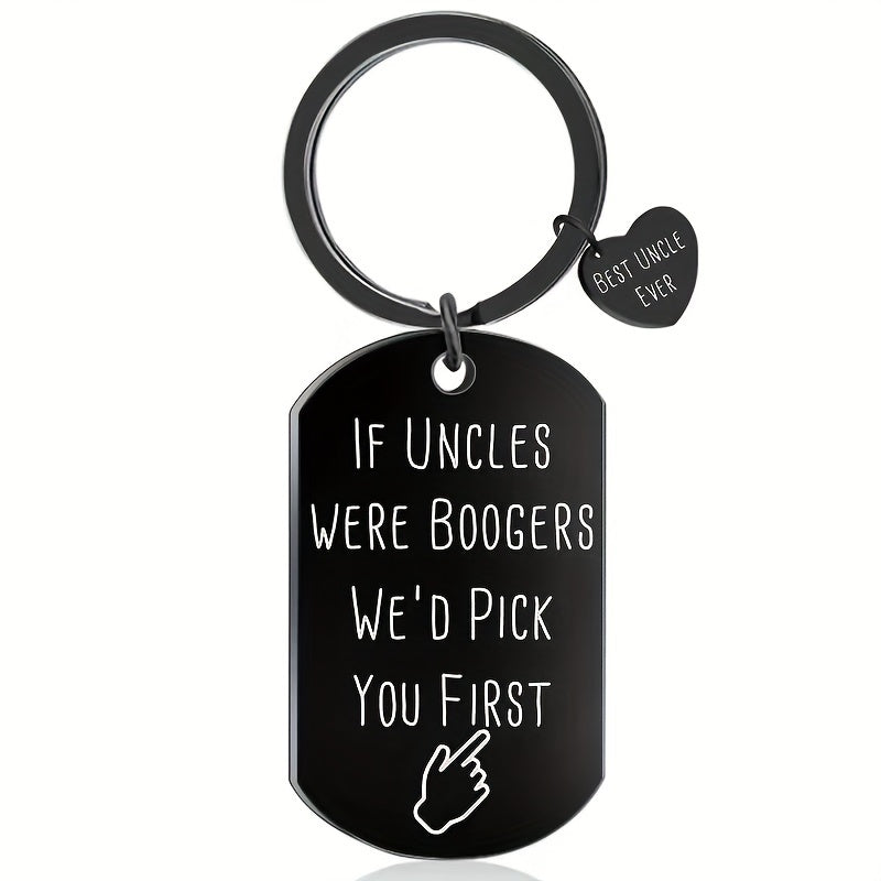 1pc Stainless Steel Keychain Keyring Gift for Fathers