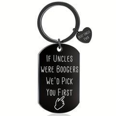 1pc Stainless Steel Keychain Keyring Gift for Fathers