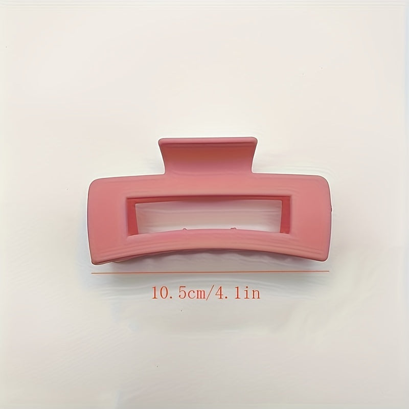 4pcs Square Hair Clips Claw Clips Daily Decorative Hair Accessories For Girls
