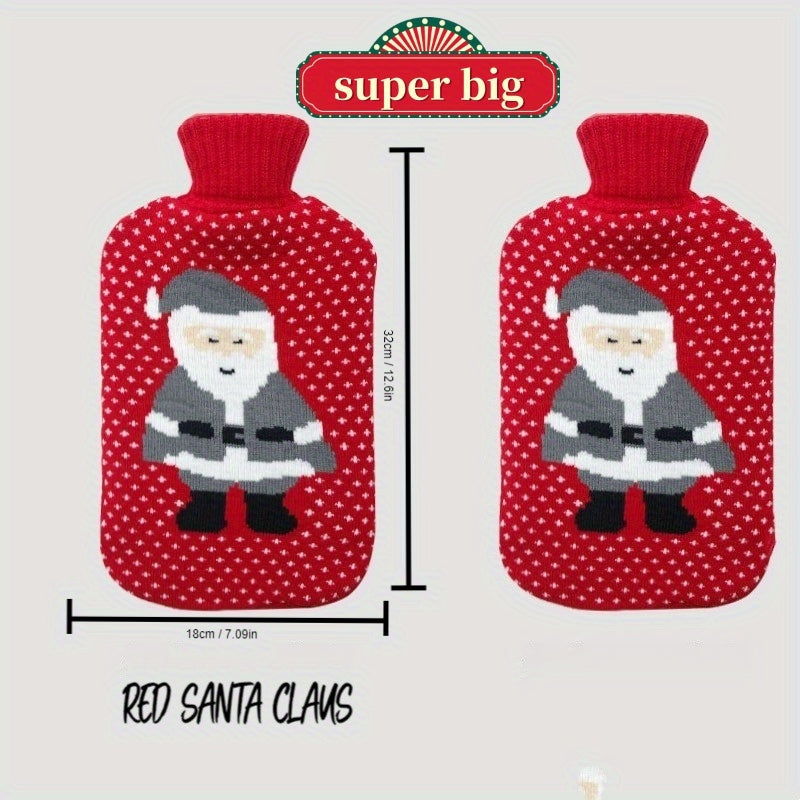 Christmas Hot Water Bag Cartoon Knitted Warm Hand Hot Water Bag