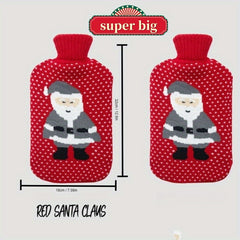 Christmas Hot Water Bag Cartoon Knitted Warm Hand Hot Water Bag