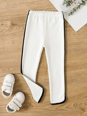 Girls Striped Leggings for Winter Sports