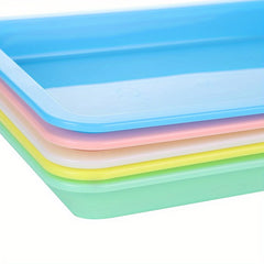 5pcs Colorful Plastic Storage Tray for Art Supplies & Crafts