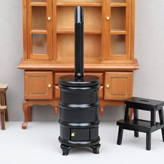 Vintage Wooden Gas Stove Dollhouse Furniture Model