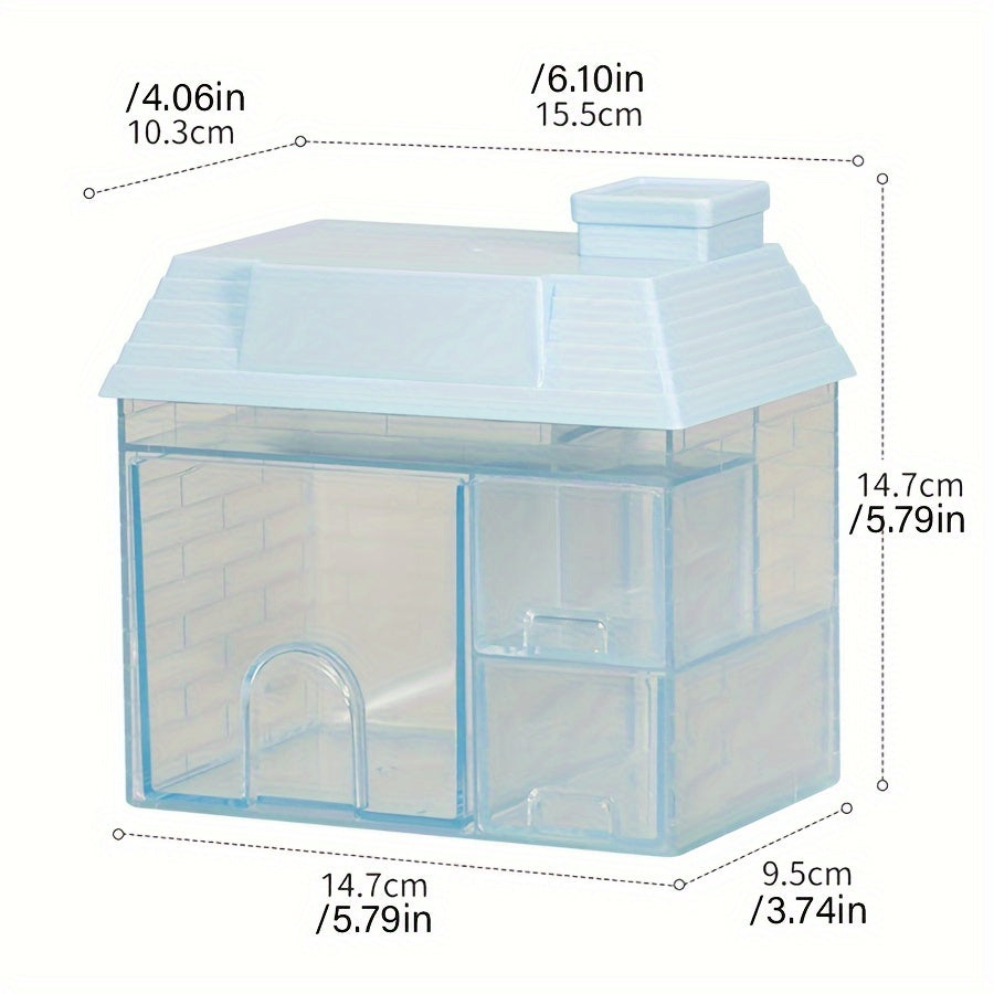 Desktop Transparent Pen Holder Large Capacity Pen Box
