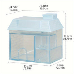 Desktop Transparent Pen Holder Large Capacity Pen Box