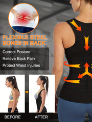 Women's Sauna Sweat Waist Trainer Vest for Weight Loss Workout