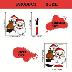 Waterproof Christmas Car Sticker PVC Reusable Wiper