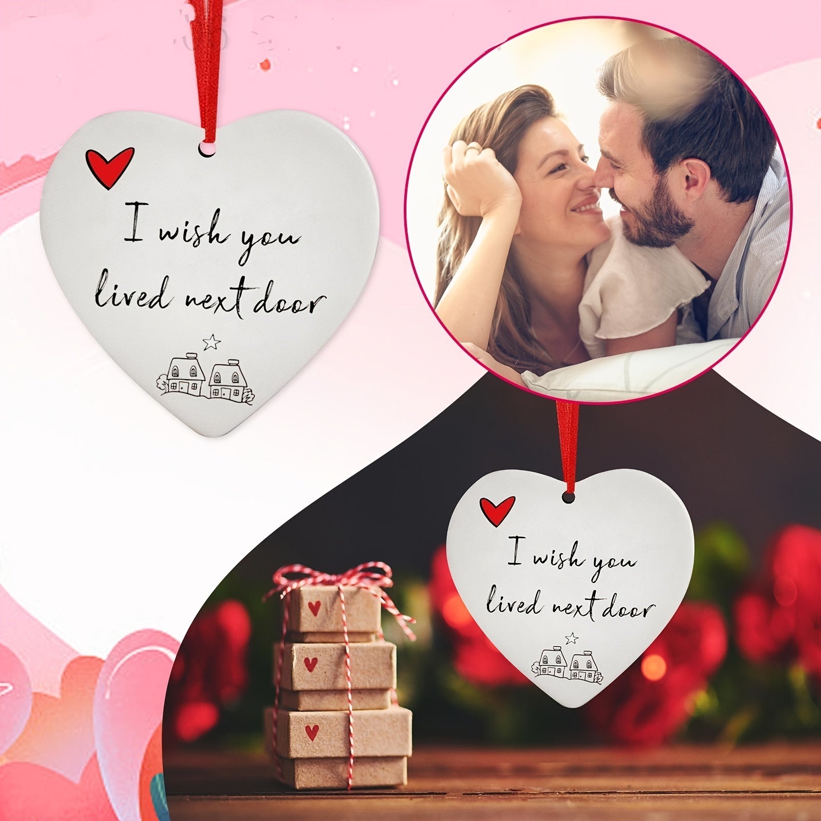 Heart Decoration Pendant Christmas Hanging Decorations Christmas Decorations