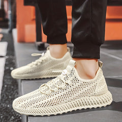 Men's Lace-up Sneakers Lightweight Breathable Athletic Shoes