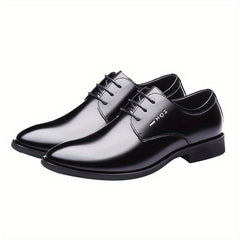 Men's Leather Oxford Shoes British Style Wedding Business Spring