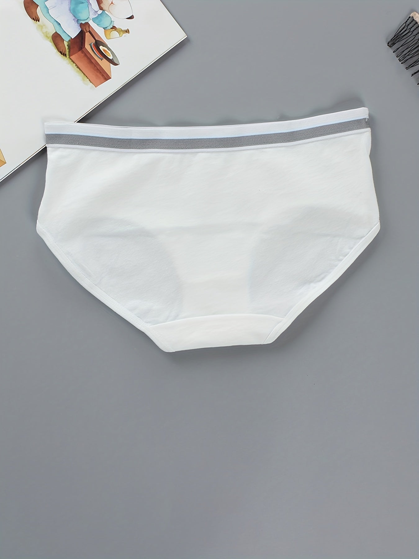 5pcs Girls Triangle Panties SPORT Print Elastic Waist Comfortable Underwear