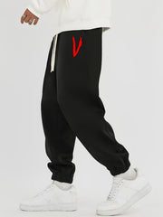 Graphic Print Men's Street Style Loose Fit Sweatpants
