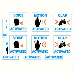 60 Activate Sound Stickers w/ Clapping Action 5.08-5.46cm Prank Joke Gift Labels