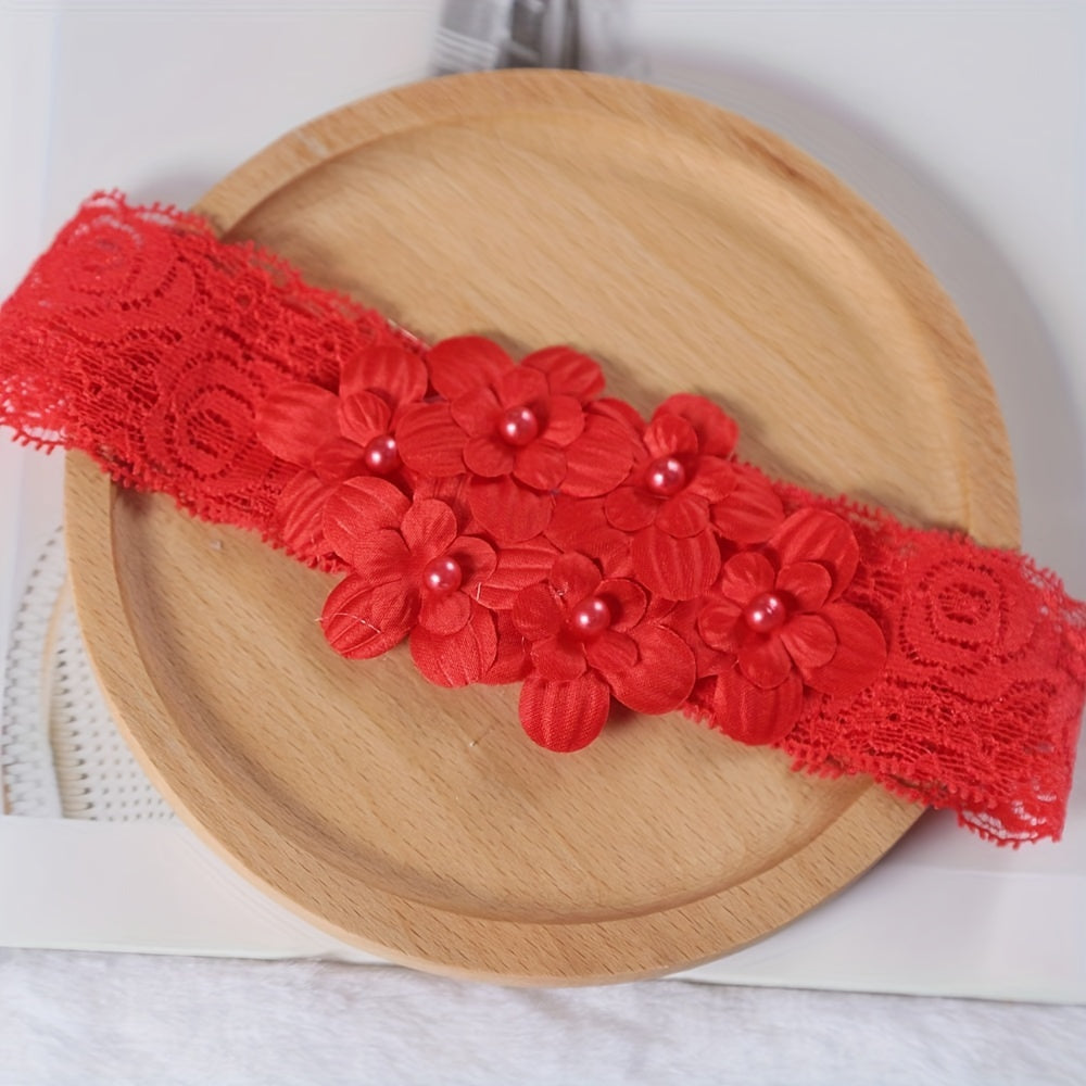 Baby Girl Headband Elastic Hairband Newborn Head Flower Toddler Headwear