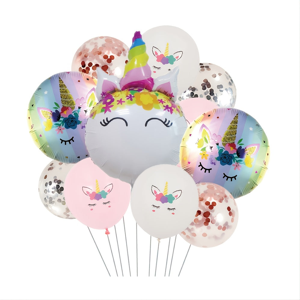 Unicorn Balloons Set for Girls Birthday Party