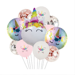 Unicorn Balloons Set for Girls Birthday Party