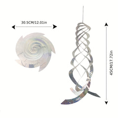 4pcs Bird Repellent Spiral Reflectors Hanging Reflective Deterrent Device