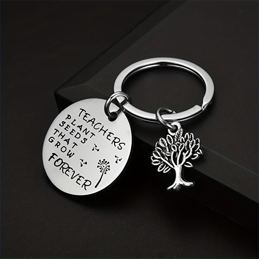 Teacher's Gift Keychain Novelty Pendant Necklace